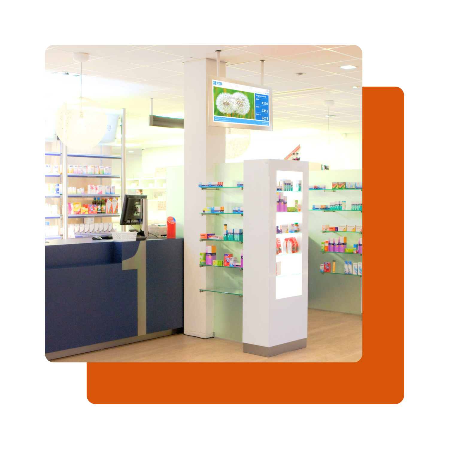 Volgnummersysteem voor apotheken en zorginstellingen